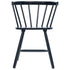 Maison Madeleine -  5 Piece Dining Set Solid Rubber Wood Black